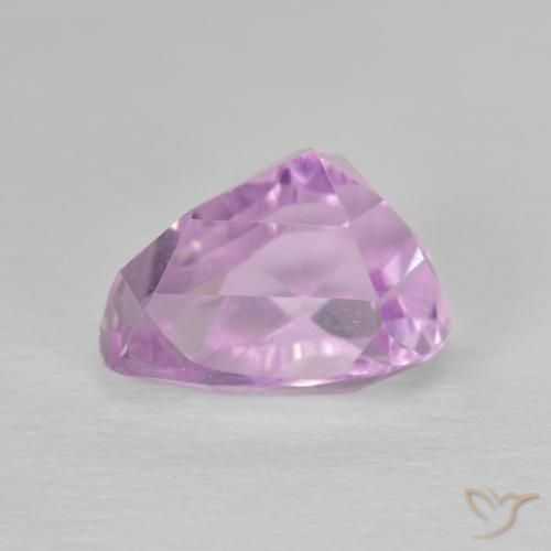 Kunzita Roxo Real Rosa Natural 4.83ct, Formato de pêra, VVS
