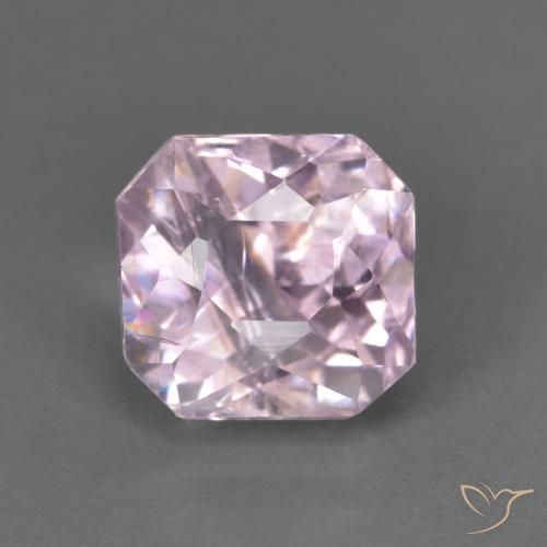 Kunzita Rosa Lavanda Muito Claro Natural 1.99ct, Corte Octógono / Esmeralda, VS