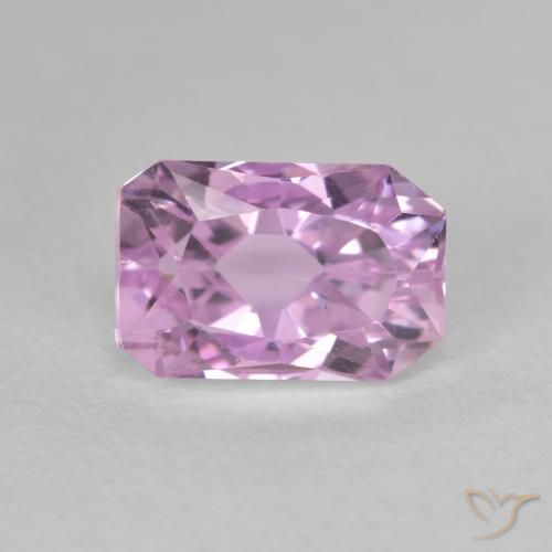 2.97ct Natural Rosa Violeta Roxo Kunzita, Corte Esmeralda, VS