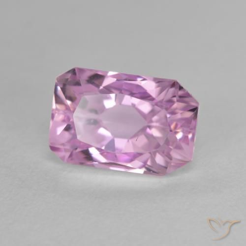 Kunzita Rosa Violeta Roxo Natural 2.97ct, Corte Octógono / Esmeralda, VS