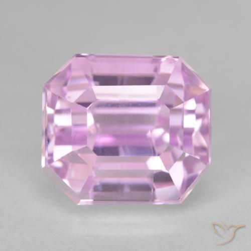 Kunzita roxa de 12,31 ct, octógono de 12,2 x 10,9 mm cortado do Afeganistão, Photo A