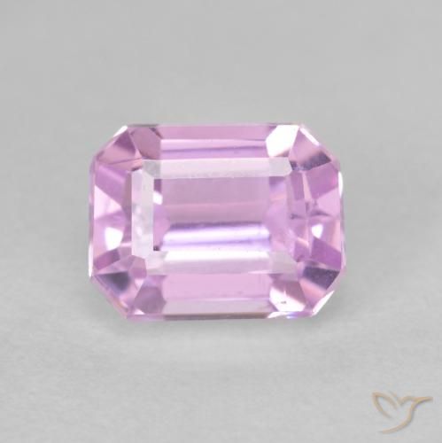 2.01ct Natural Roxo Violeta Rosado Claro Kunzita, Corte Esmeralda, VS
