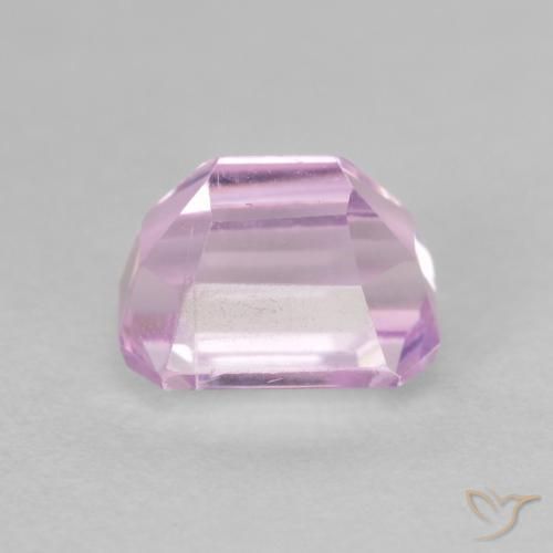 Kunzita Roxo Violeta Rosado Claro Natural 2.01ct, Corte Octógono / Esmeralda, VS