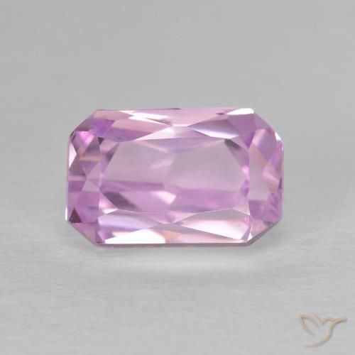 3.64ct Natural Tom Rosa Cereja Kunzita, Corte Esmeralda, VVS
