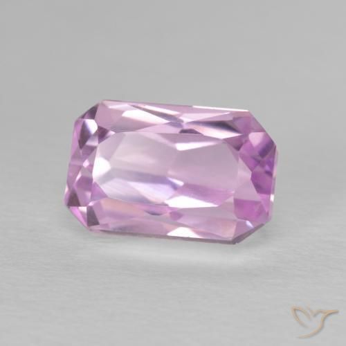 Kunzita Tom Rosa Cereja Natural 3.64ct, Corte Octógono / Esmeralda, VVS