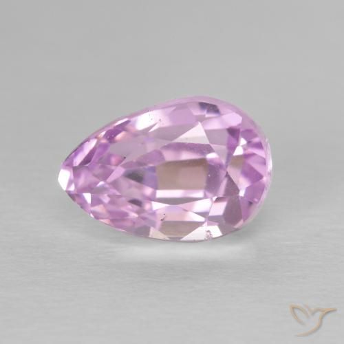 3.73ct Natural Tom Rosa Cereja Kunzita, Formato de pêra, VS
