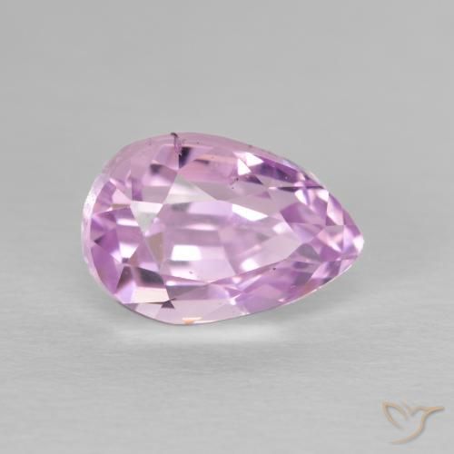 Kunzita Tom Rosa Cereja Natural 3.73ct, Formato de pêra, VS