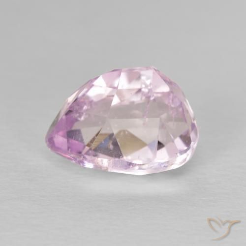 Kunzita Tom Rosa Cereja Natural 3.73ct, Formato de pêra, VS