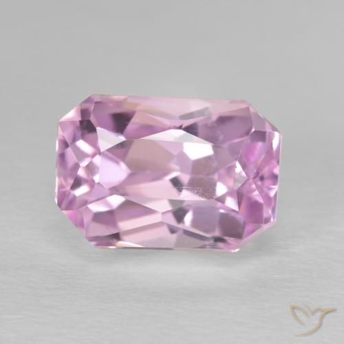 5.46ct Natural Roxo Royal Muito Claro Rosa Kunzita, Corte Esmeralda, VVS-VS
