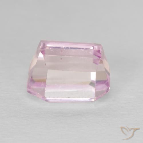 Kunzita Tom Rosa Cereja Natural 4.02ct, Corte Octógono / Esmeralda, VVS-VS