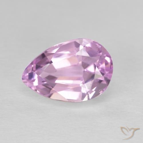 3.88ct Natural Tom Rosa Cereja Kunzita, Formato de pêra, VVS-VS