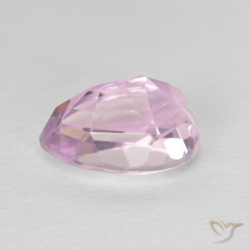Kunzita Tom Rosa Cereja Natural 3.88ct, Formato de pêra, VVS-VS