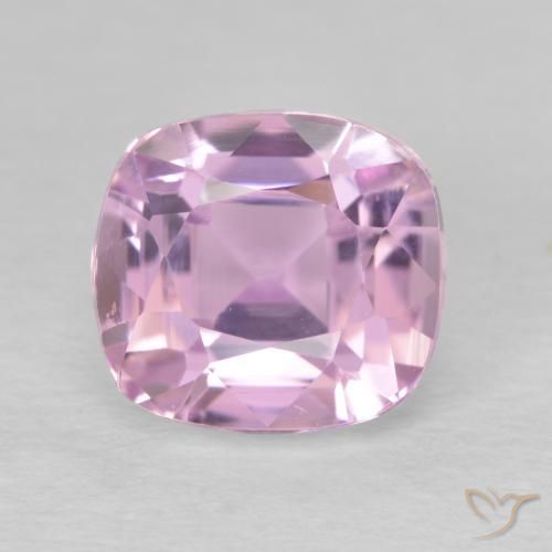 Kunzita roxo natural 2,78ct, almofada cortada, VS