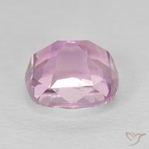 Kunzita roxo natural 2,78ct, almofada cortada, VS