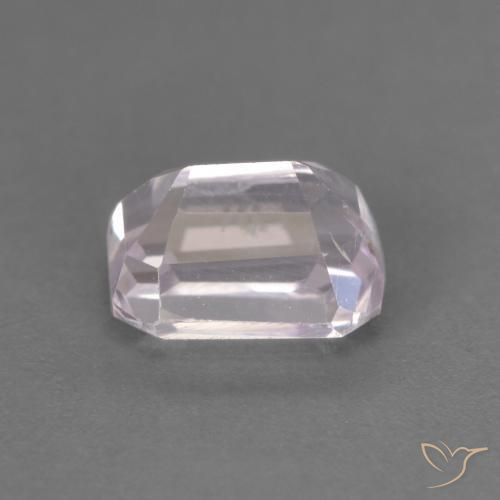 Kunzita Roxo Rosado Muito Claro Natural 1.06ct, Corte Octógono / Esmeralda, VS