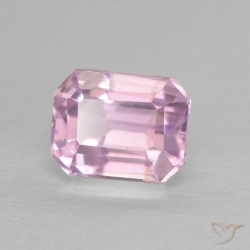Kunzita Rosa Violeta Roxo Natural 1.63ct, Corte Octógono / Esmeralda, VS