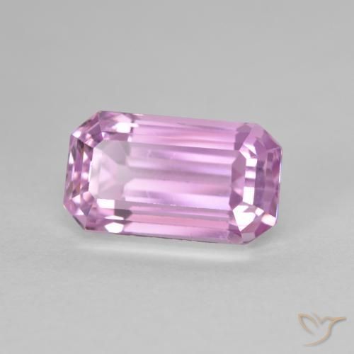 Kunzita Roxo Royal Muito Claro Rosa Natural 5.87ct, Corte Octógono / Esmeralda, VVS