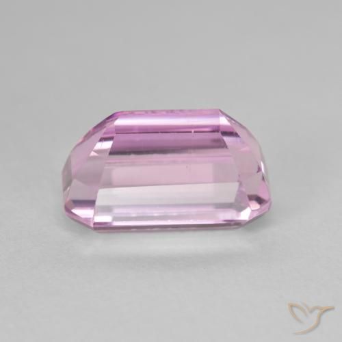 Kunzita Roxo Royal Muito Claro Rosa Natural 5.87ct, Corte Octógono / Esmeralda, VVS