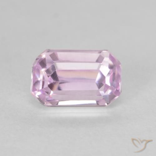 1.41ct Natural rosa médio Kunzita, Corte Esmeralda, VVS