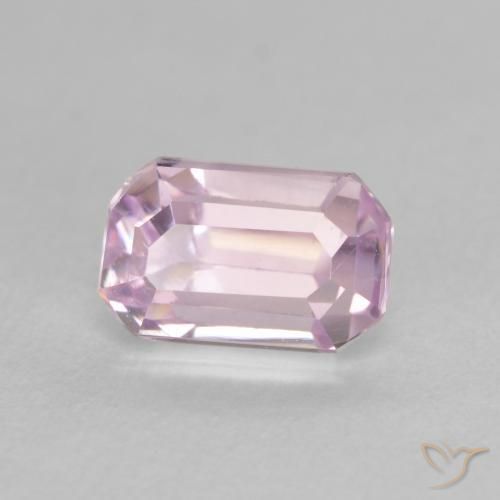 Kunzita rosa médio Natural 1.41ct, Corte Octógono / Esmeralda, VVS