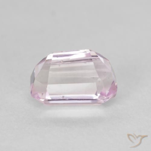 Kunzita rosa médio Natural 1.41ct, Corte Octógono / Esmeralda, VVS