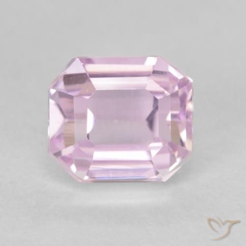 2.15ct Natural rosa médio Kunzita, Corte Esmeralda, VVS