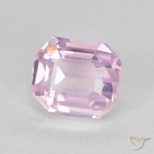 Kunzita rosa médio Natural 2.15ct, Corte Octógono / Esmeralda, VVS