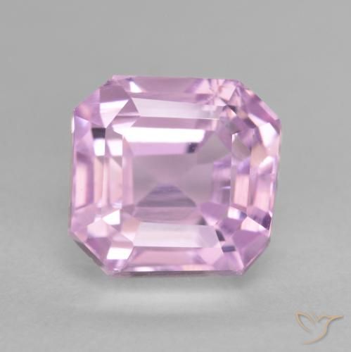 4.11ct Natural rosa médio Kunzita, Corte Esmeralda, VVS