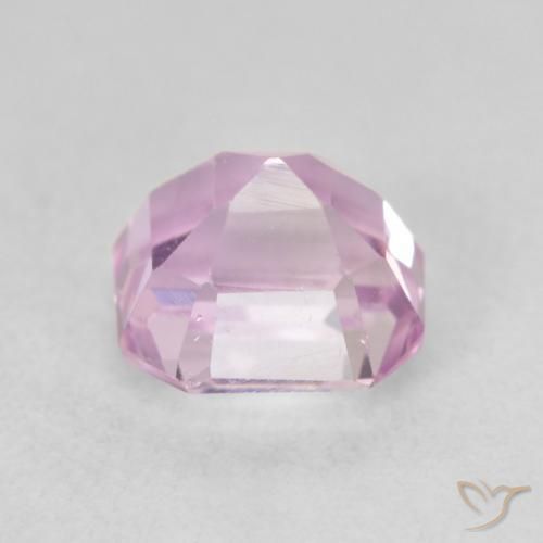 Kunzita rosa cereja Natural 1.70ct, Corte Octógono / Esmeralda, VVS-VS
