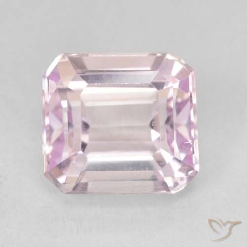 5.06ct Natural Tom Rosa Cereja Kunzita, Corte Esmeralda, VVS-VS