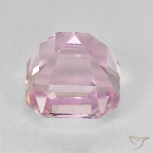 Kunzita Luz roxa Natural 3.99ct, Corte Octógono / Esmeralda, VVS-VS