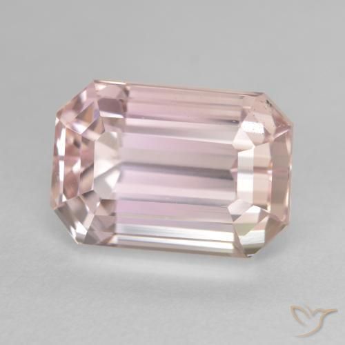 Kunzita Medium Light-Pink Natural 9.22ct, Corte Octógono / Esmeralda, VVS-VS