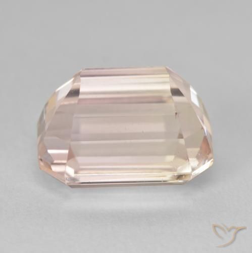 Kunzita Medium Light-Pink Natural 9.22ct, Corte Octógono / Esmeralda, VVS-VS
