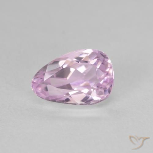 2.13ct Natural Tom Rosa Cereja Kunzita, Formato de pêra, VVS-VS