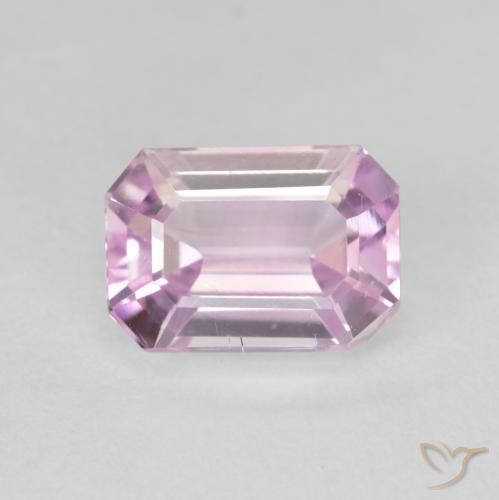 3.88ct Natural rosa médio Kunzita, Corte Esmeralda, VVS-VS
