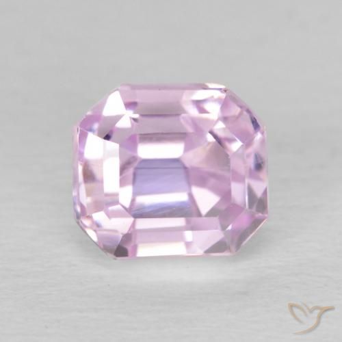 2.02ct Natural Luz rosa Kunzita, Corte Esmeralda, VS