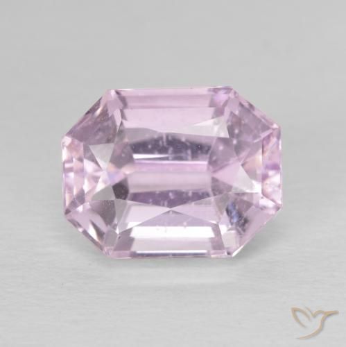 5.19ct Natural Luz rosa Kunzita, Corte Esmeralda, VS