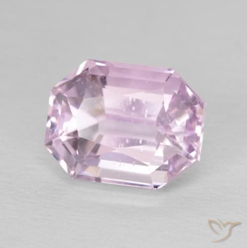Kunzita Luz rosa Natural 5.19ct, Corte Octógono / Esmeralda, VS