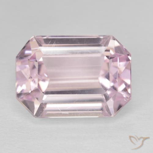 15.55ct Natural Rosa Claro Rosa Kunzita, Corte Esmeralda, VS