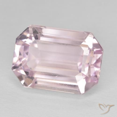 Kunzita Rosa Claro Rosa Natural 15.55ct, Corte Octógono / Esmeralda, VS