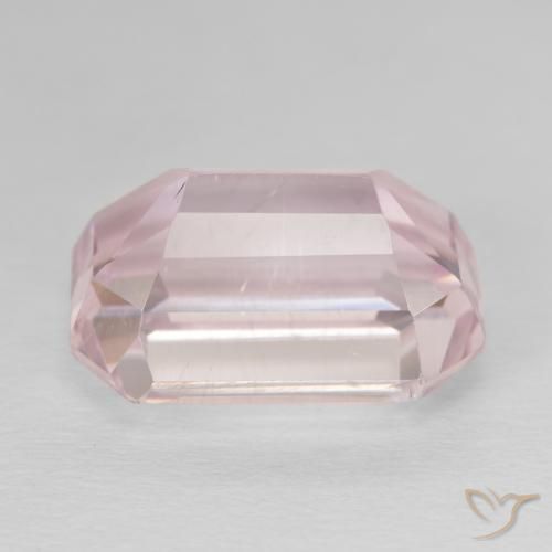 Kunzita Rosa Claro Rosa Natural 15.55ct, Corte Octógono / Esmeralda, VS