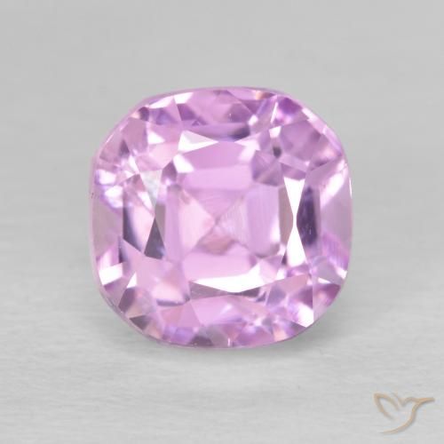 3.22ct Natural Roxo Real Rosa Kunzita, Almofada, VS