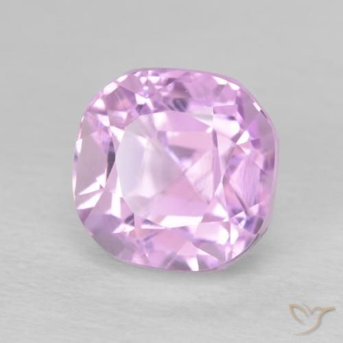 Kunzita Roxo Real Rosa Natural 3.22ct, Almofada, VS