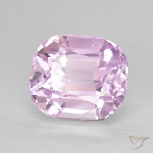 Kunzita Tom Rosa Cereja Natural 6.91ct, Almofada, VS