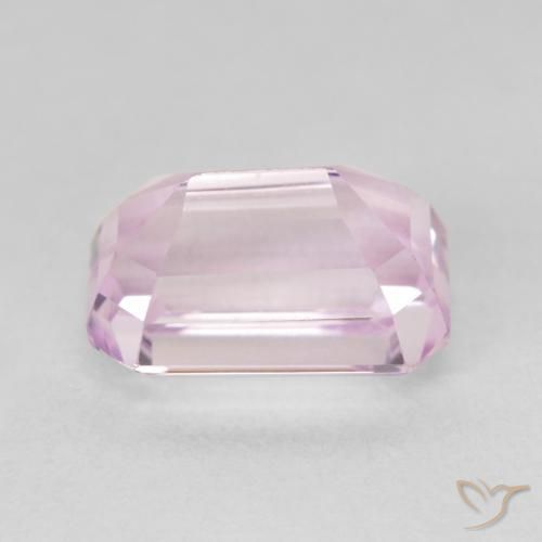 Kunzita Tom Rosa Cereja Natural 3.87ct, Corte Octógono / Esmeralda, VVS