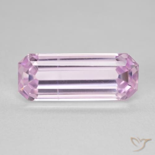 7.05ct Natural Rosa brilhante Kunzita, Corte Esmeralda, VVS