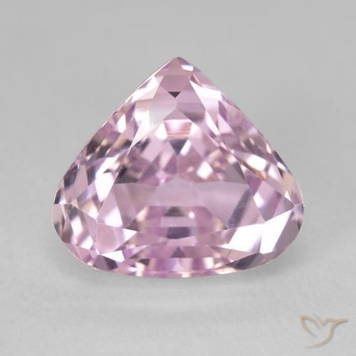 9.26ct Natural Luz rosa Kunzita, Formato de pêra, VVS