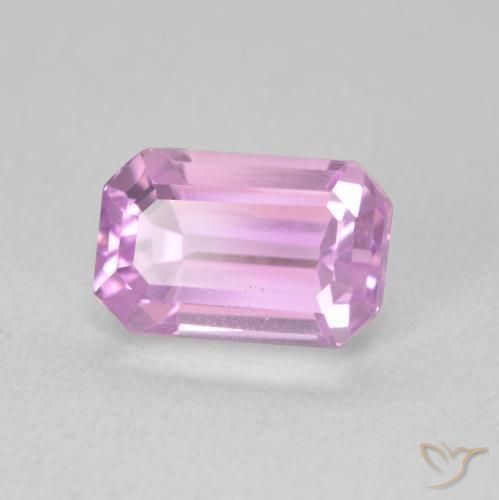 Kunzita Roxo rosado Natural 2.70ct, Corte Octógono / Esmeralda, VVS-VS
