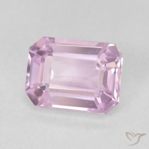 Kunzita Rosa Violeta Roxo Natural 2.98ct, Corte Octógono / Esmeralda, VVS-VS