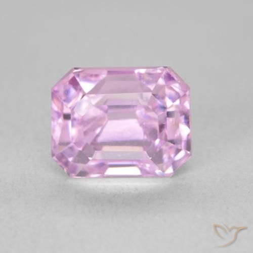 3.29ct Natural roxo médio Kunzita, Corte Esmeralda, VVS-VS